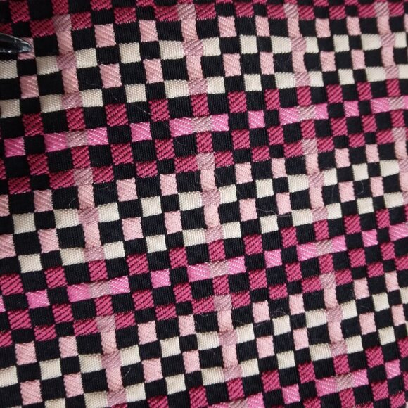 Ann Taylor | Textured Check Skirt Pink Black Berry | Size 2 - Picture 3 of 8